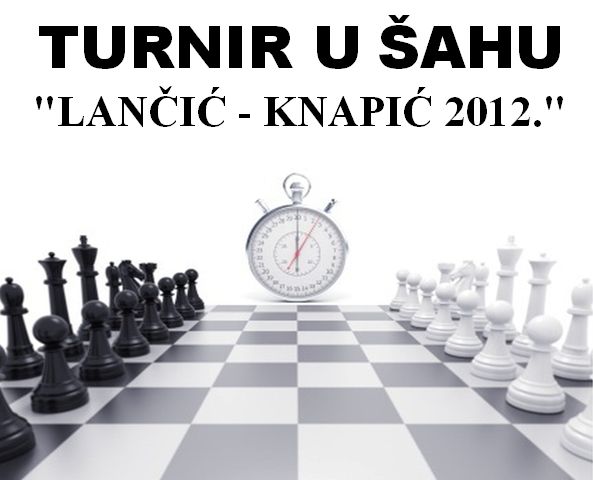 Poziv na "Turnir u šahu Lančić - Knapić 2012."