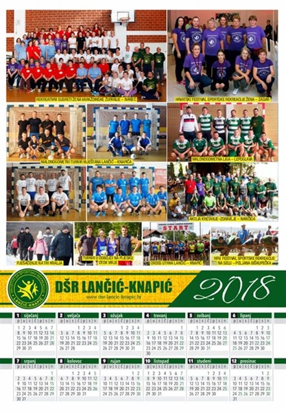 Kalendar "DŠR Lančić - Knapić" za 2018. godinu