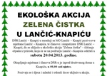 Poziv na ekološku akciju "Zelena čistka 2013." u Lančić - Knapiću