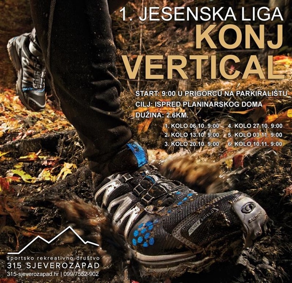 1. jesenska liga Konj Vertical (1. - 6. kolo)