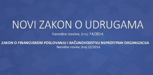  Savjetovanje o novom Zakonu o financijskom poslovanju i računovodstvu neprofitnih organizacija