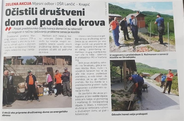 Članovi DŠR Lančić - Knapić sudjelovali u EKO akciji " ZELENA ČISTKA".