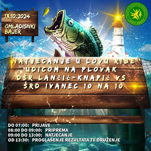 Ribički kup ŠRD Ivanec protiv DŠR Lančić-Knapić 10 na 10 u lovu ribe udicom na plovak