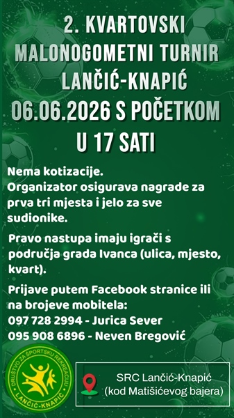 2. KVARTOVSKI MALONOGOMETNI TURNIR